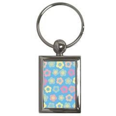 Floral Pattern Key Chains (rectangle)  by Valentinaart