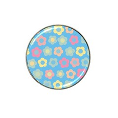 Floral Pattern Hat Clip Ball Marker (4 Pack) by Valentinaart