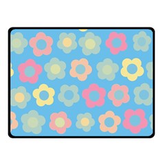 Floral Pattern Double Sided Fleece Blanket (small) 