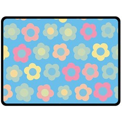 Floral Pattern Double Sided Fleece Blanket (large)  by Valentinaart