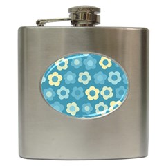 Floral Pattern Hip Flask (6 Oz) by Valentinaart