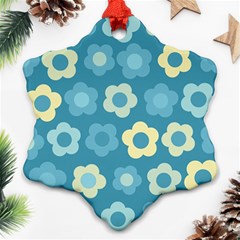 Floral Pattern Snowflake Ornament (two Sides)