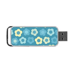 Floral Pattern Portable Usb Flash (two Sides)