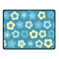 Floral Pattern Double Sided Fleece Blanket (small) 