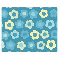 Floral Pattern Double Sided Flano Blanket (medium) 