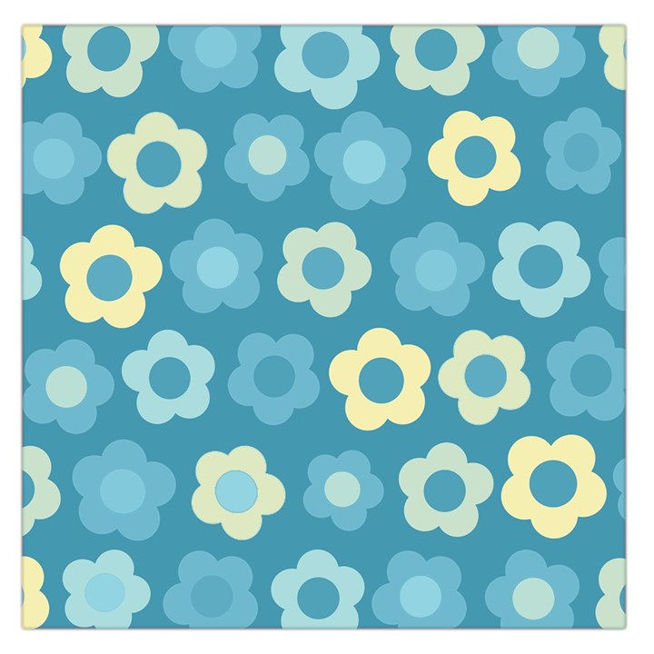 Floral pattern Large Satin Scarf (Square)