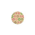 Floral pattern 1  Mini Buttons Front