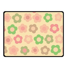 Floral pattern Double Sided Fleece Blanket (Small) 