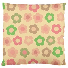 Floral pattern Standard Flano Cushion Case (One Side)