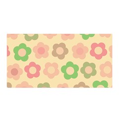 Floral Pattern Satin Wrap