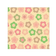 Floral Pattern Small Satin Scarf (square)