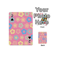 Floral Pattern Playing Cards 54 (mini)  by Valentinaart