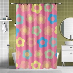 Floral Pattern Shower Curtain 48  X 72  (small) 