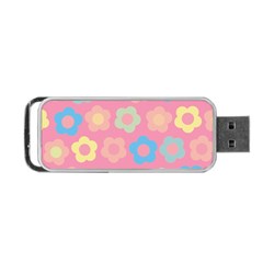 Floral Pattern Portable Usb Flash (one Side) by Valentinaart