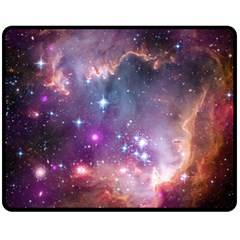 Small Magellanic Cloud Fleece Blanket (medium)  by SpaceShop