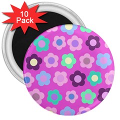 Floral Pattern 3  Magnets (10 Pack)  by Valentinaart