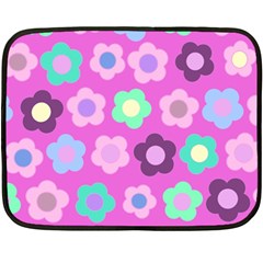 Floral Pattern Fleece Blanket (mini)