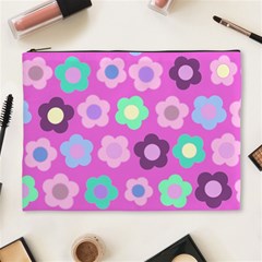 Floral Pattern Cosmetic Bag (xl) by Valentinaart