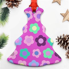 Floral Pattern Christmas Tree Ornament (two Sides)