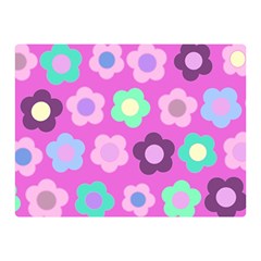 Floral Pattern Double Sided Flano Blanket (mini)  by Valentinaart