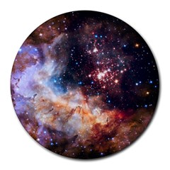 Celestial Fireworks Round Mousepads by SpaceShop