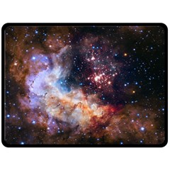 Celestial Fireworks Fleece Blanket (large)  by SpaceShop