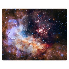 Celestial Fireworks Double Sided Flano Blanket (medium)  by SpaceShop