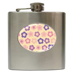 Floral Pattern Hip Flask (6 Oz) by Valentinaart