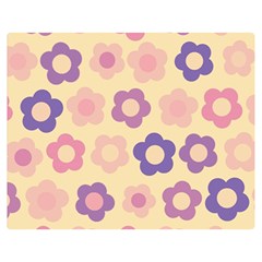 Floral Pattern Double Sided Flano Blanket (medium) 