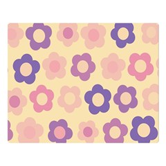 Floral Pattern Double Sided Flano Blanket (large) 