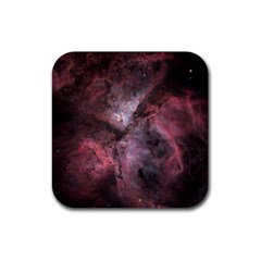 Carina Peach 4553 Rubber Coaster (square)  by SpaceShop