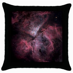 Carina Peach 4553 Throw Pillow Case (black) by SpaceShop