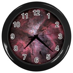 Carina Peach 4553 Wall Clocks (black) by SpaceShop