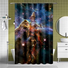 Pillar And Jets Shower Curtain 48  X 72  (small) 