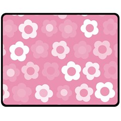 Floral Pattern Fleece Blanket (medium) 