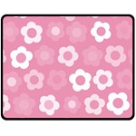 Floral pattern Fleece Blanket (Medium)  60 x50  Blanket Front