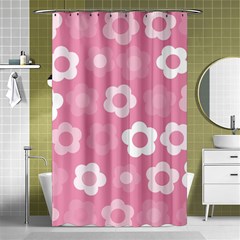 Floral Pattern Shower Curtain 48  X 72  (small) 