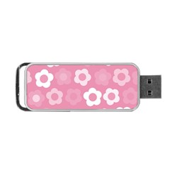 Floral Pattern Portable Usb Flash (two Sides)