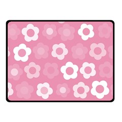 Floral Pattern Double Sided Fleece Blanket (small) 