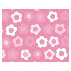 Floral Pattern Double Sided Flano Blanket (medium) 