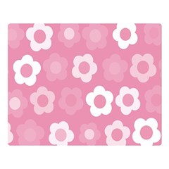 Floral Pattern Double Sided Flano Blanket (large) 