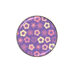 Floral Pattern Hat Clip Ball Marker (4 Pack) by Valentinaart