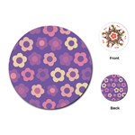 Floral pattern Playing Cards (Round)  Front