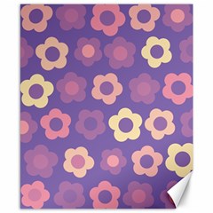 Floral Pattern Canvas 8  X 10  by Valentinaart