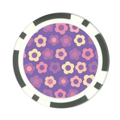 Floral Pattern Poker Chip Card Guard (10 Pack)