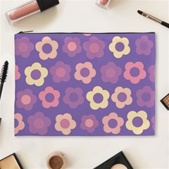 Floral Pattern Cosmetic Bag (xl) by Valentinaart