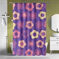 Floral Pattern Shower Curtain 48  X 72  (small) 