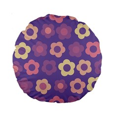 Floral Pattern Standard 15  Premium Round Cushions by Valentinaart