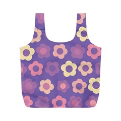 Floral Pattern Full Print Recycle Bags (m)  by Valentinaart