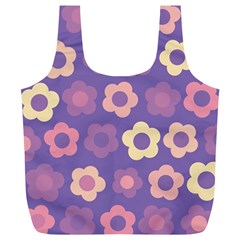 Floral Pattern Full Print Recycle Bags (l)  by Valentinaart